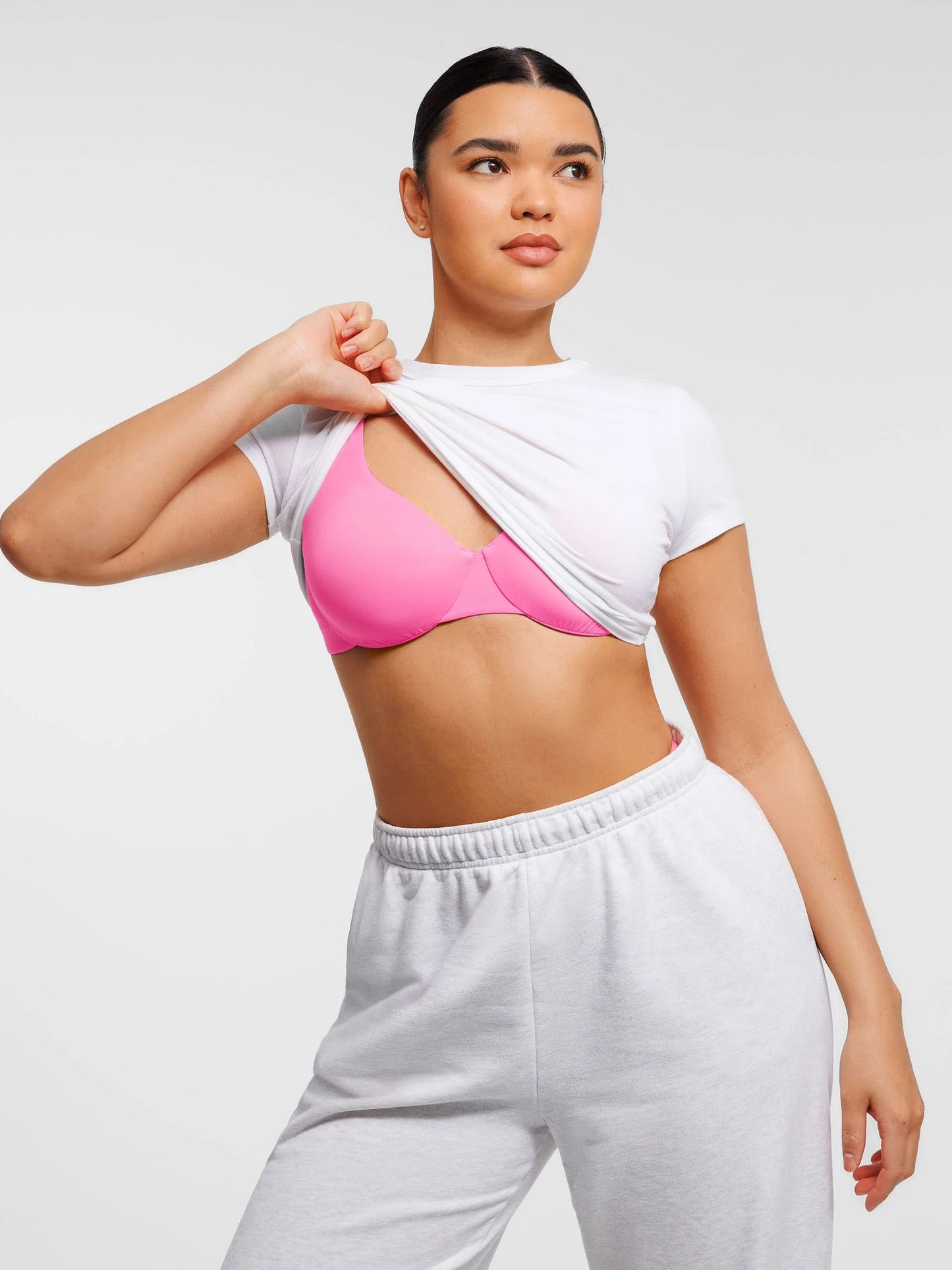 Feelingirl Adjustable Deep V-Neck Underwire Bra