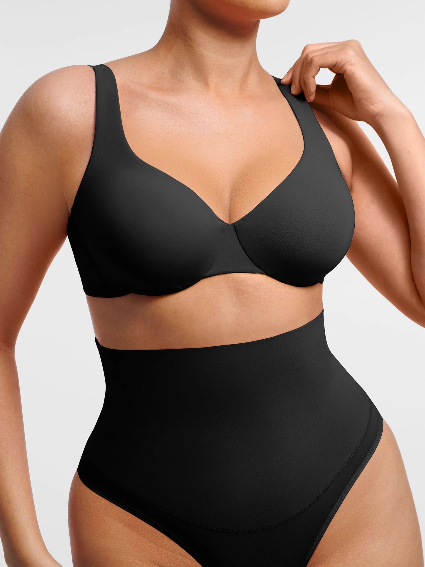Feelingirl Adjustable Deep V-Neck Underwire Bra