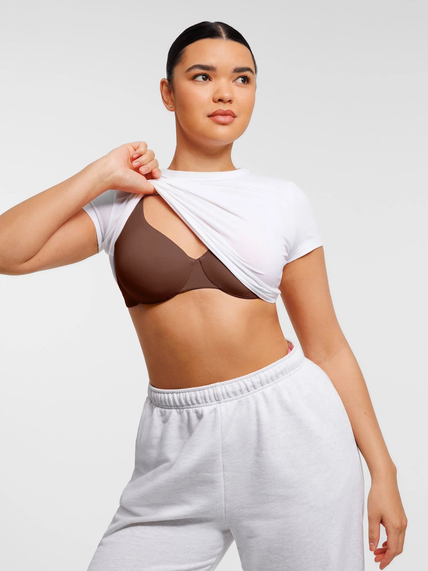 Feelingirl Adjustable Deep V-Neck Underwire Bra