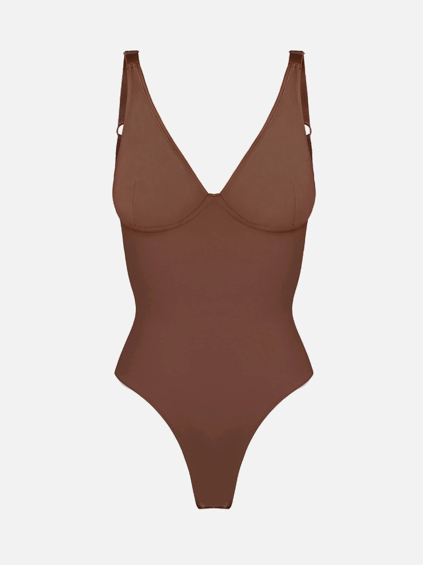 Feelingirl Deep V Neck Tummy Control Shapewear Bodysuit