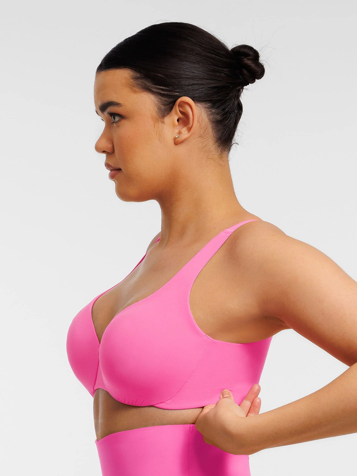 Feelingirl Adjustable Deep V-Neck Underwire Bra