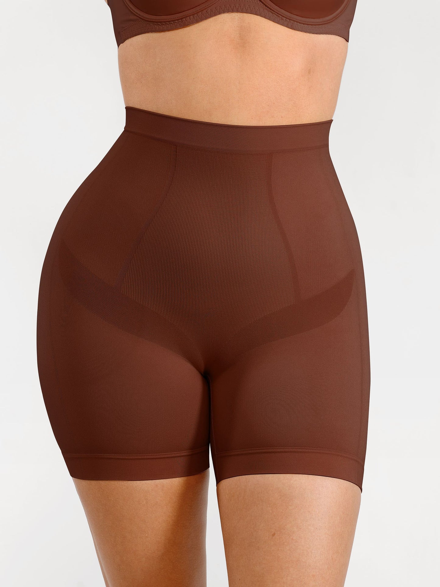 Feelingirl Seamless Comfort Mid Waist Tummy Control Panties Shaping Shorts