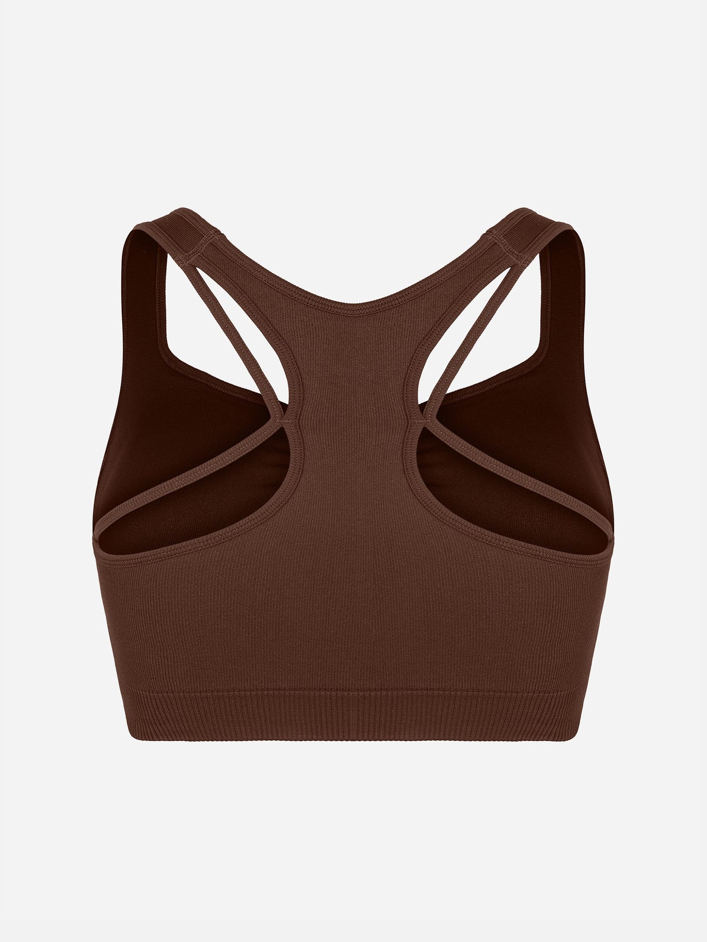 Feelingirl Seamless Racerback Sports Bra with Removable Pads and Support Fit