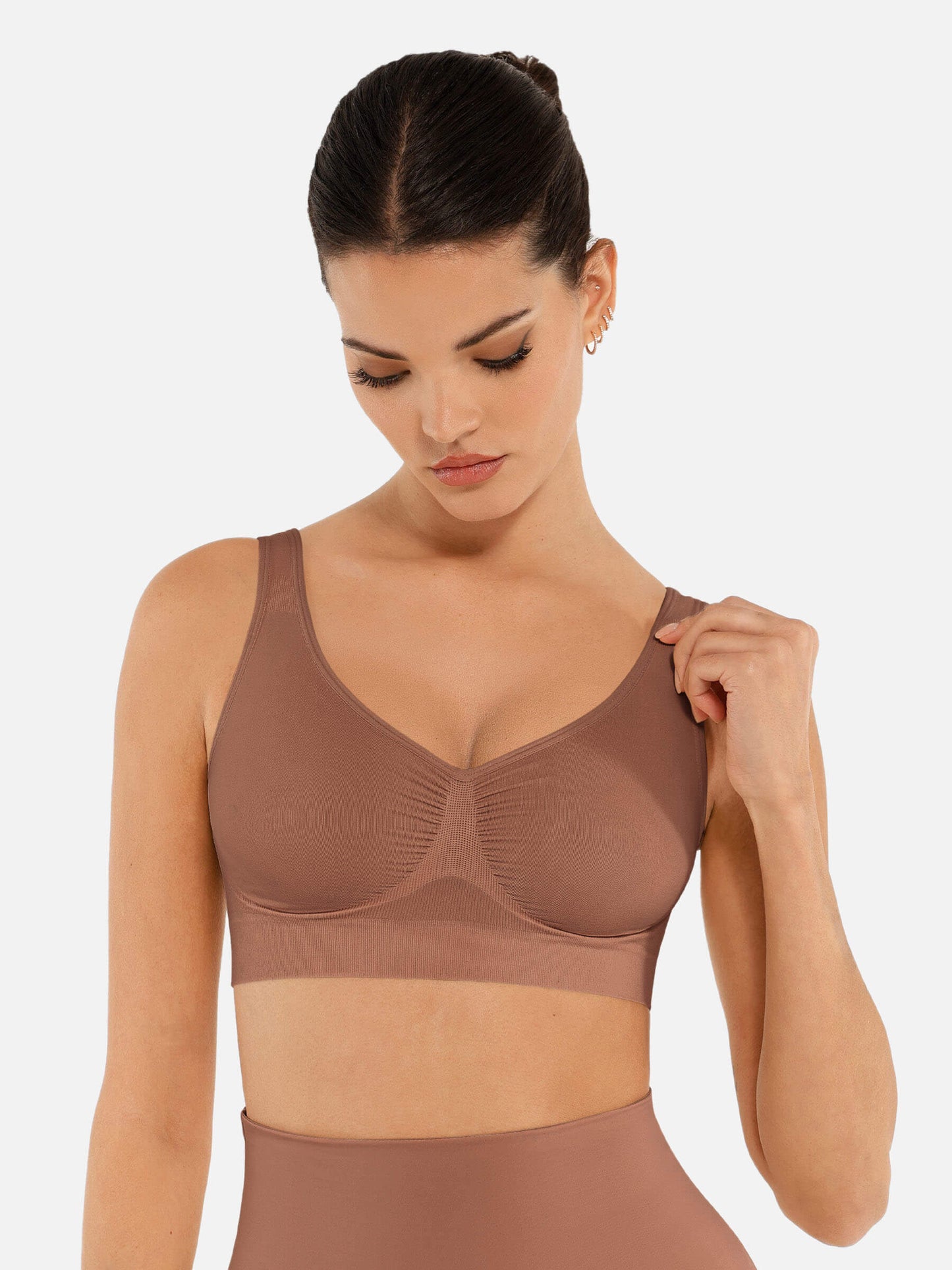 Feelingirl No Underwire Wide Straps Everyday Bra Bundle