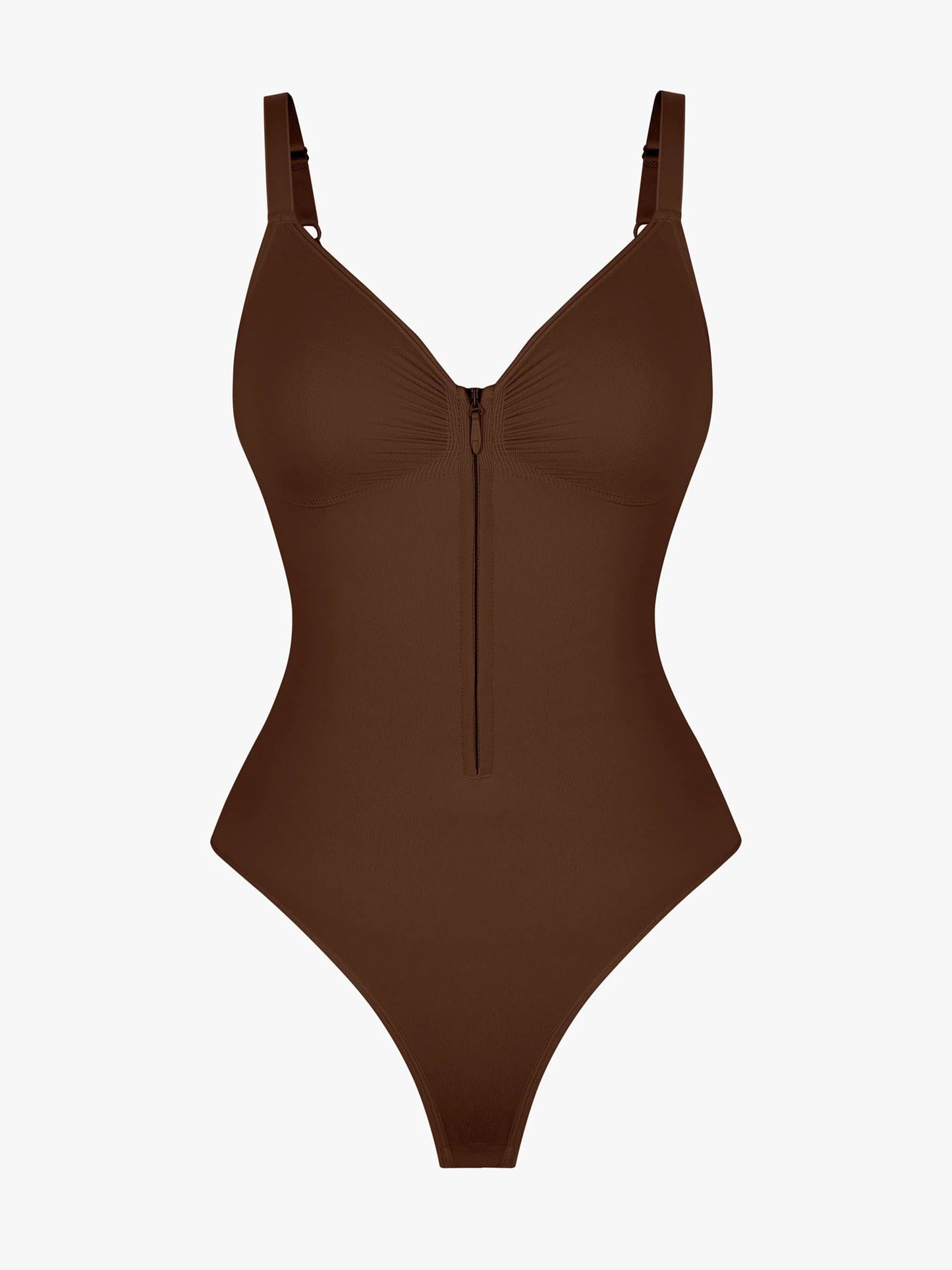 Feelingirl Tummy Control Seamless Zipper Shaping Bodysuit