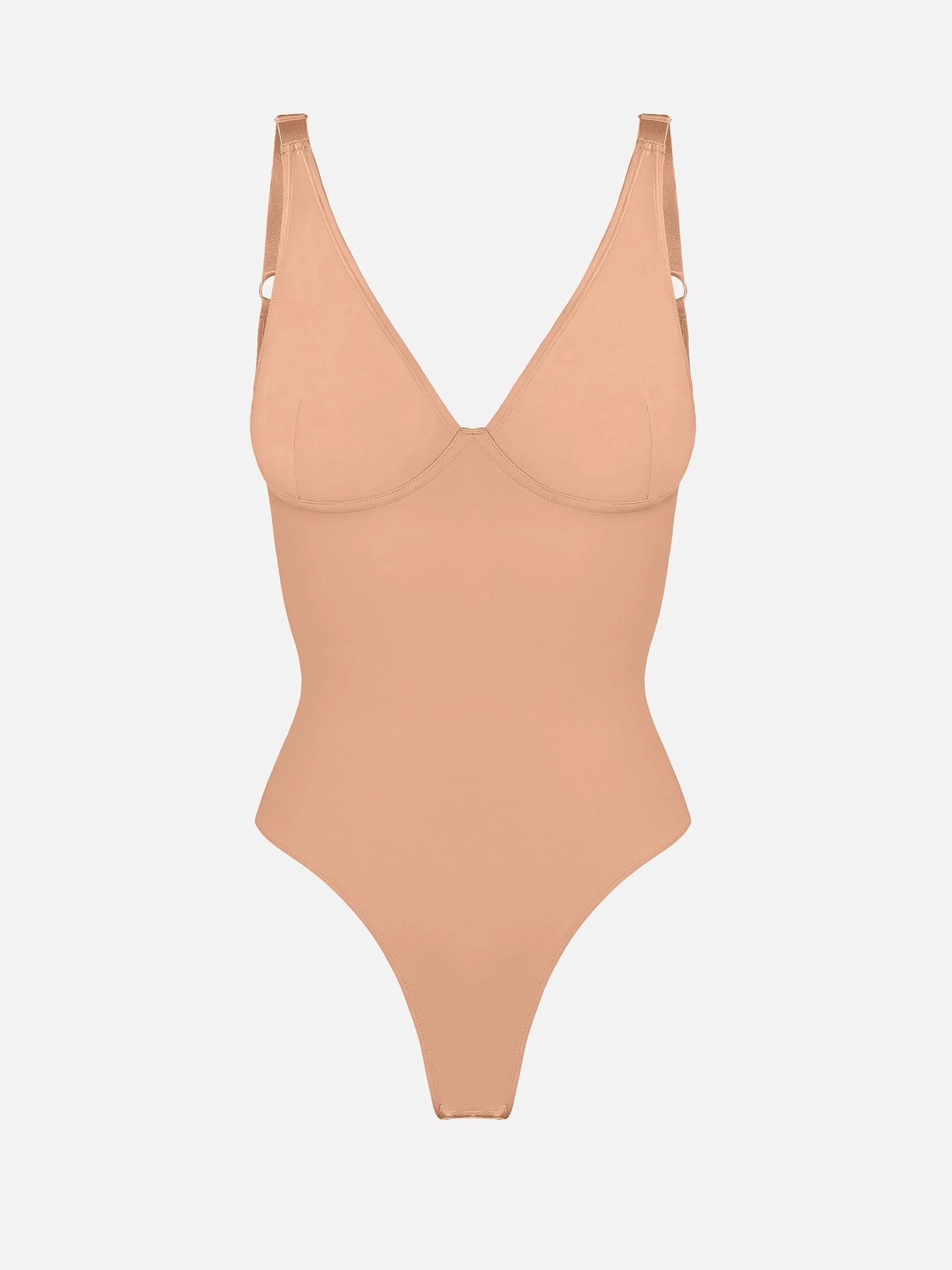 Feelingirl Deep V Neck Tummy Control Shapewear Bodysuit