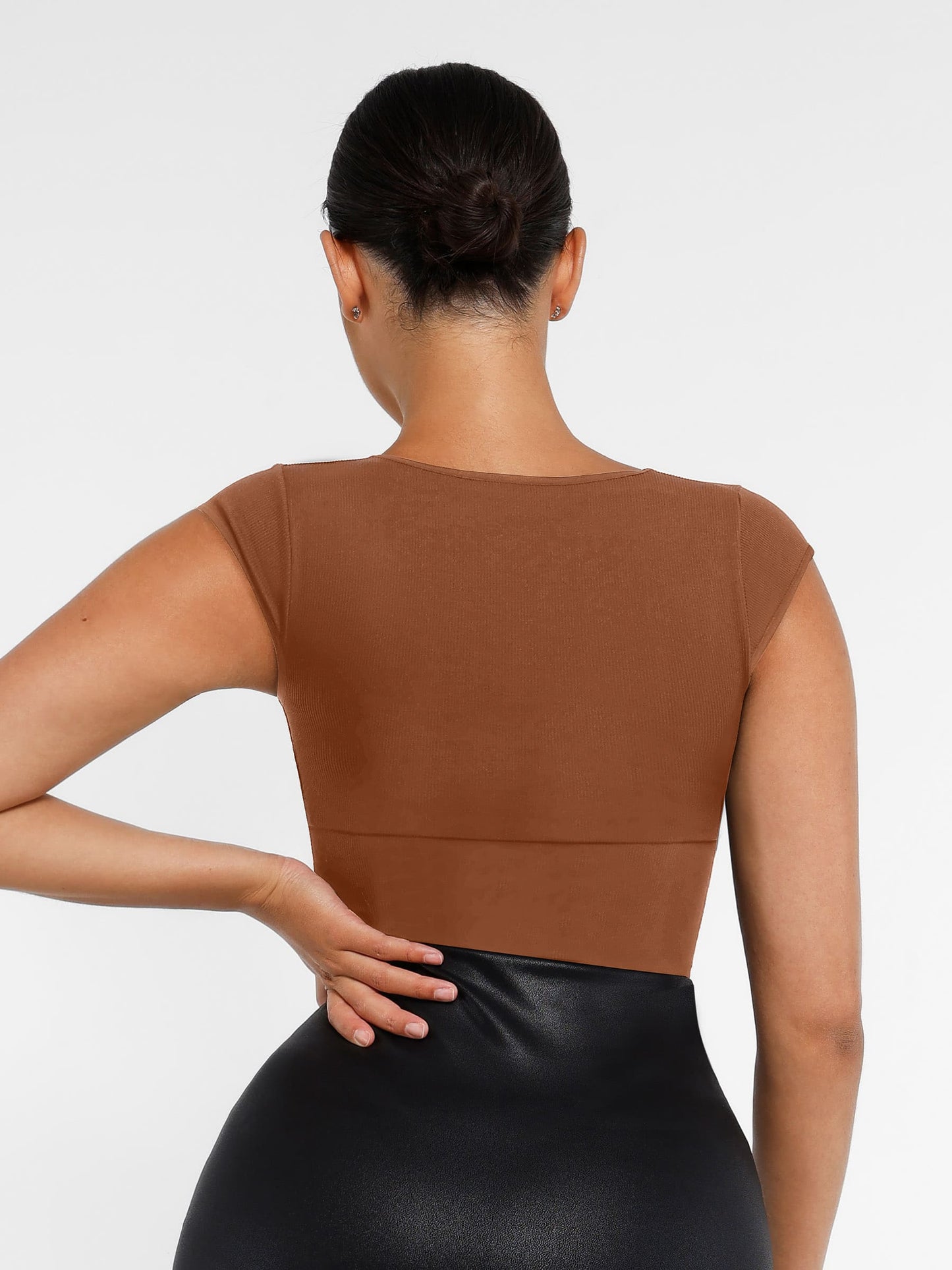 Feelingirl Bodysuit Tummy Control Shapewear Body Shaper Jumpsuit Top Going Out Shirt
