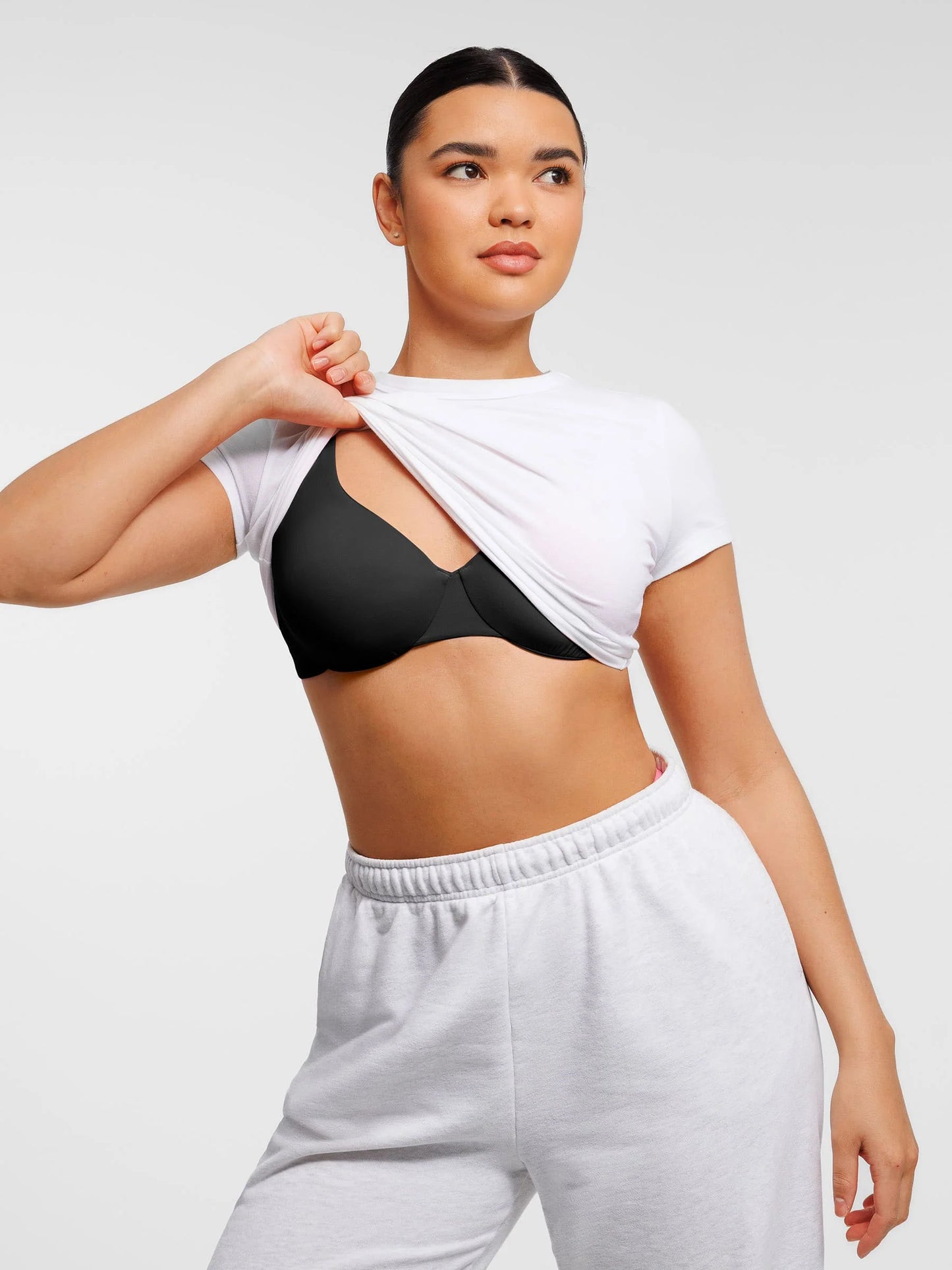 Feelingirl Adjustable Deep V-Neck Underwire Bra