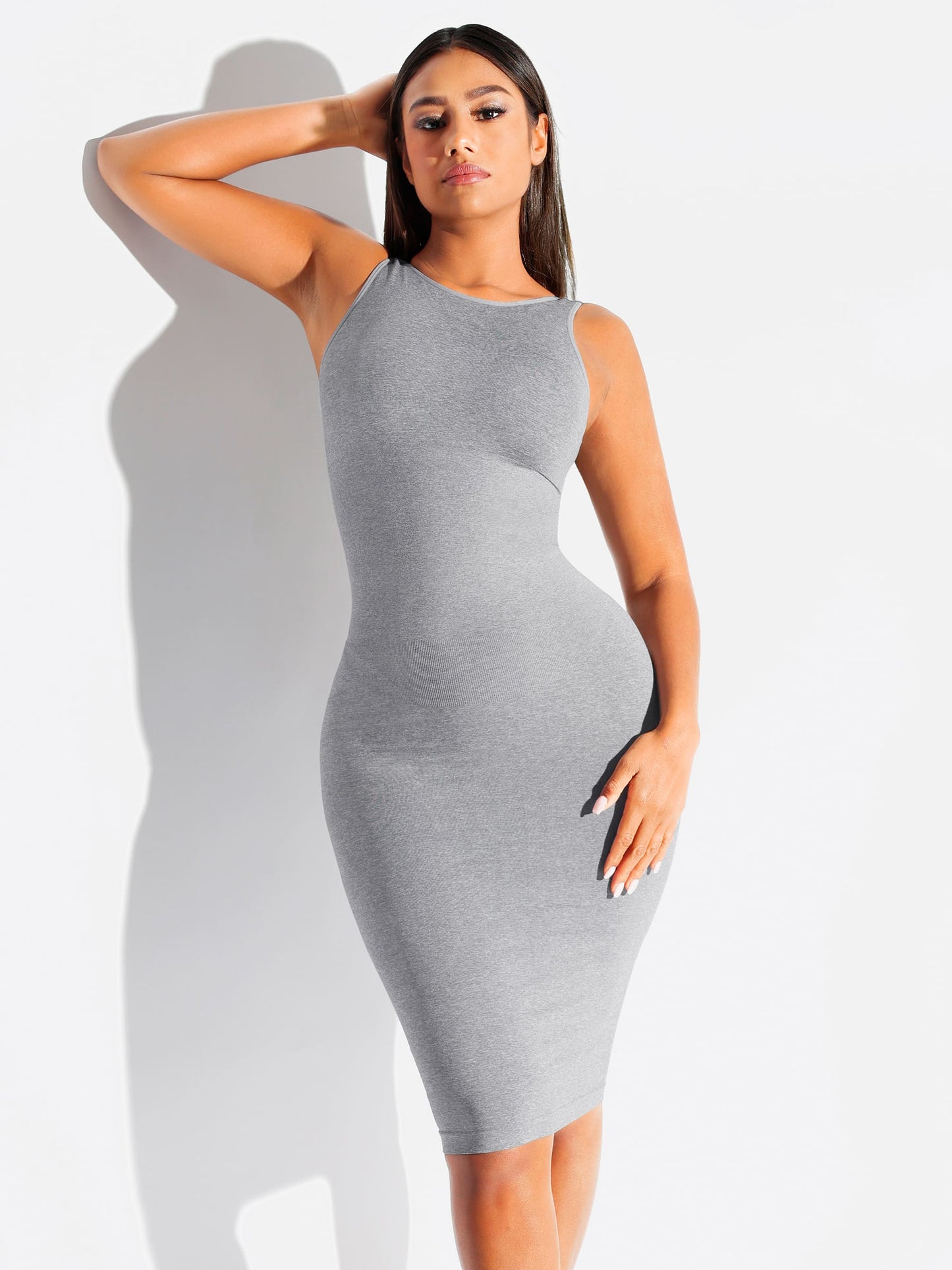 Feelingirl Seamless Eco-Friendly Large U-Back Shaper Dress with Built-In Bra