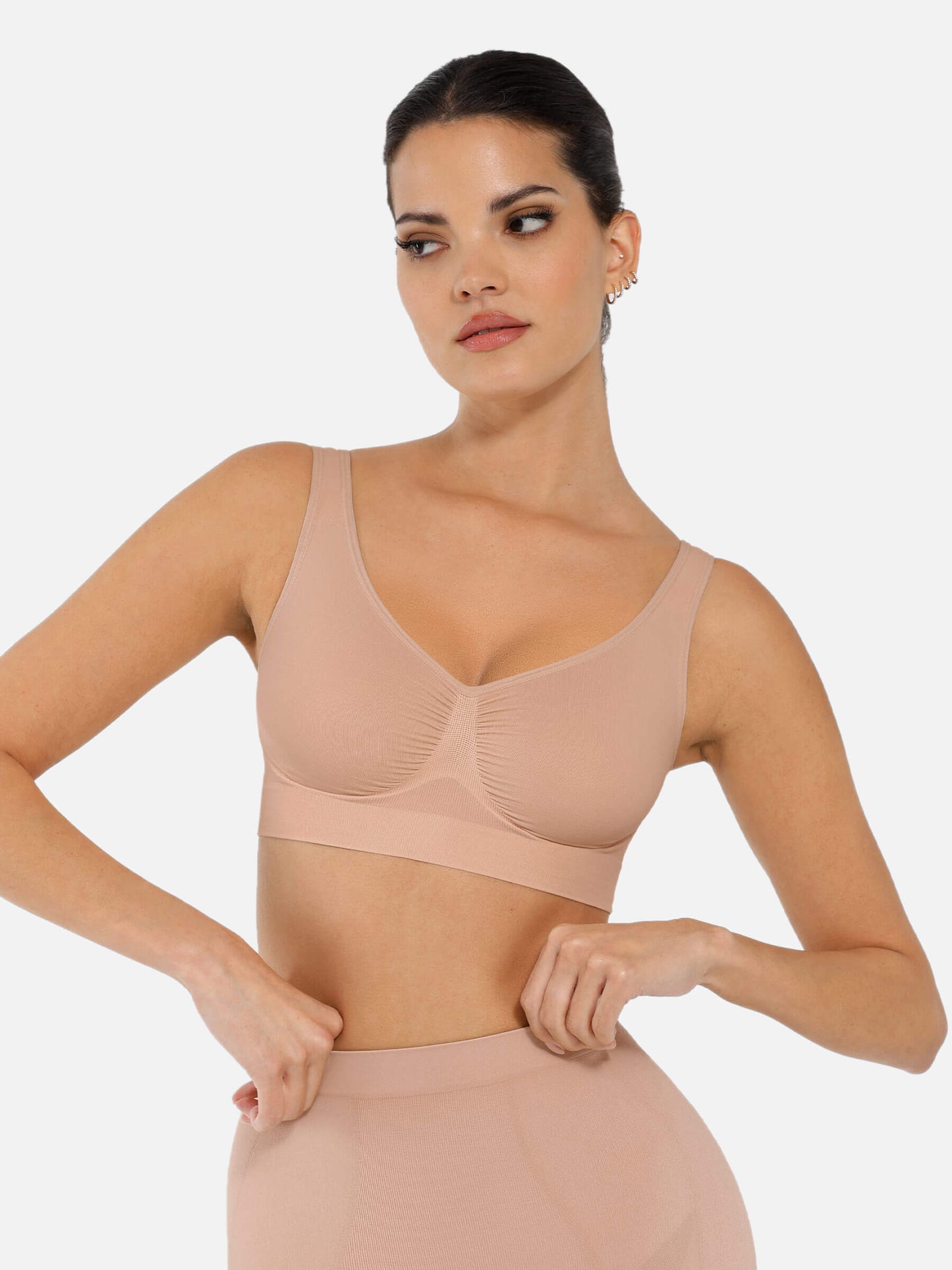 Feelingirl No Underwire Wide Straps Everyday Bra Bundle