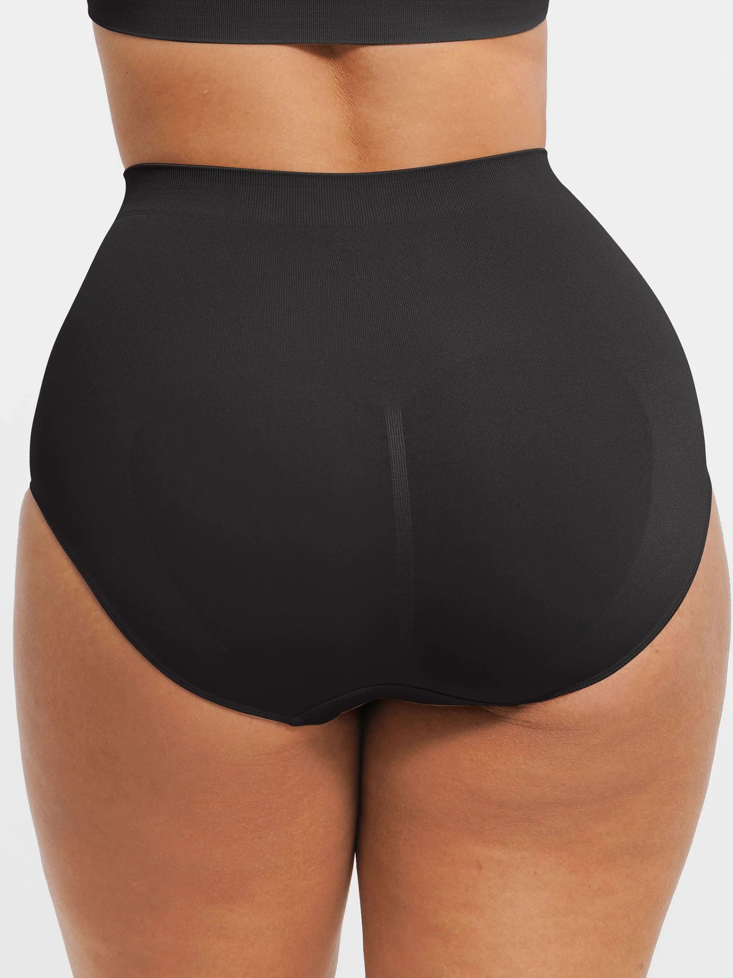 Feelingirl Seamless High-Waist Tummy Control Antibacterial Peach Hip Brief