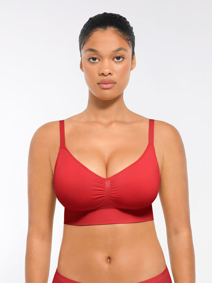 Feelingirl Seamless Everyday Bra with Built-In Soft Padding Bundle