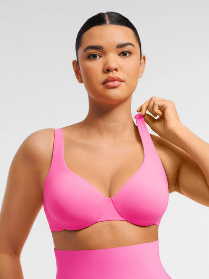 Feelingirl Adjustable Deep V-Neck Underwire Bra
