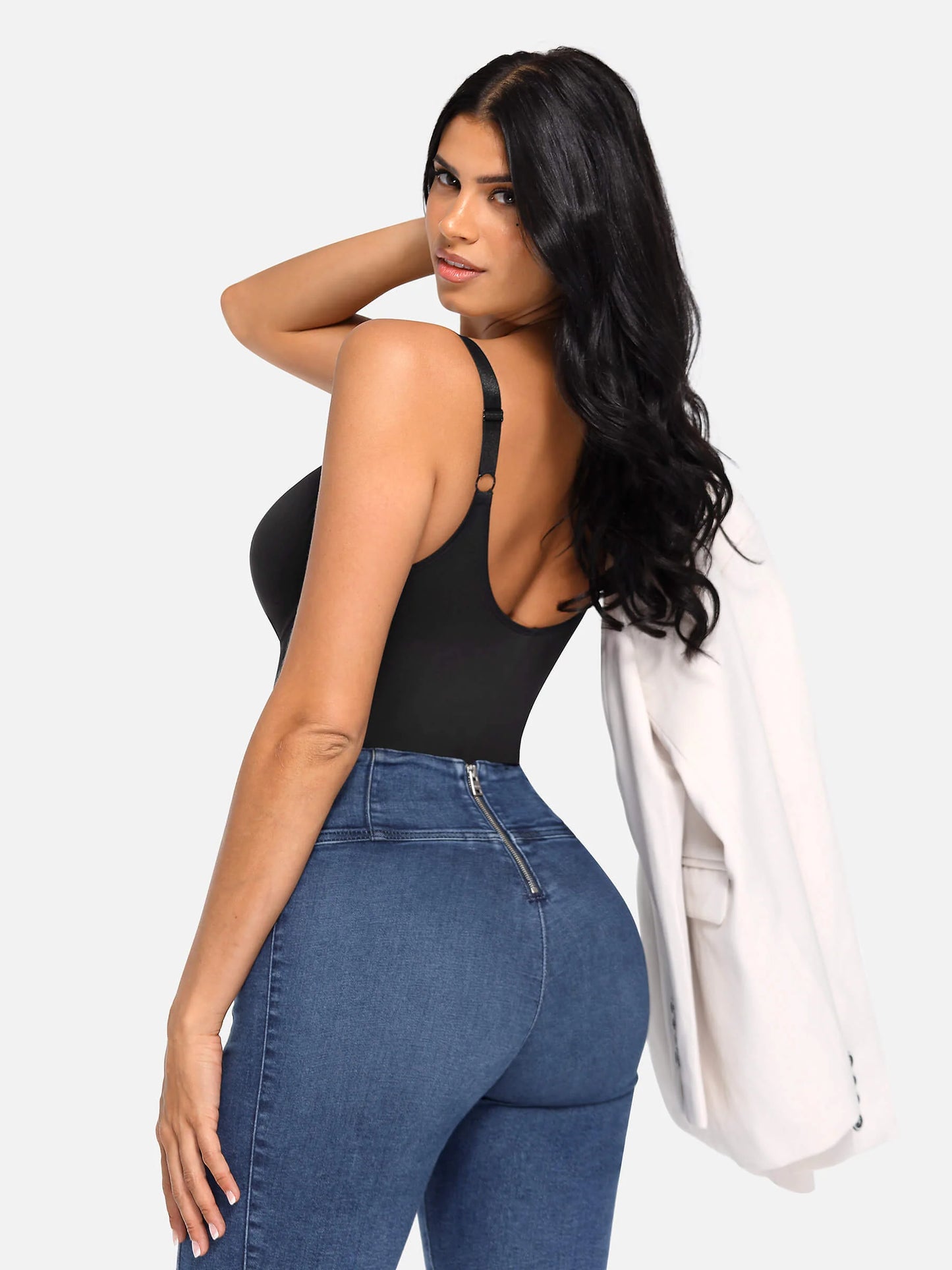 Feelingirl V Neck Tummy Control Bodysuit