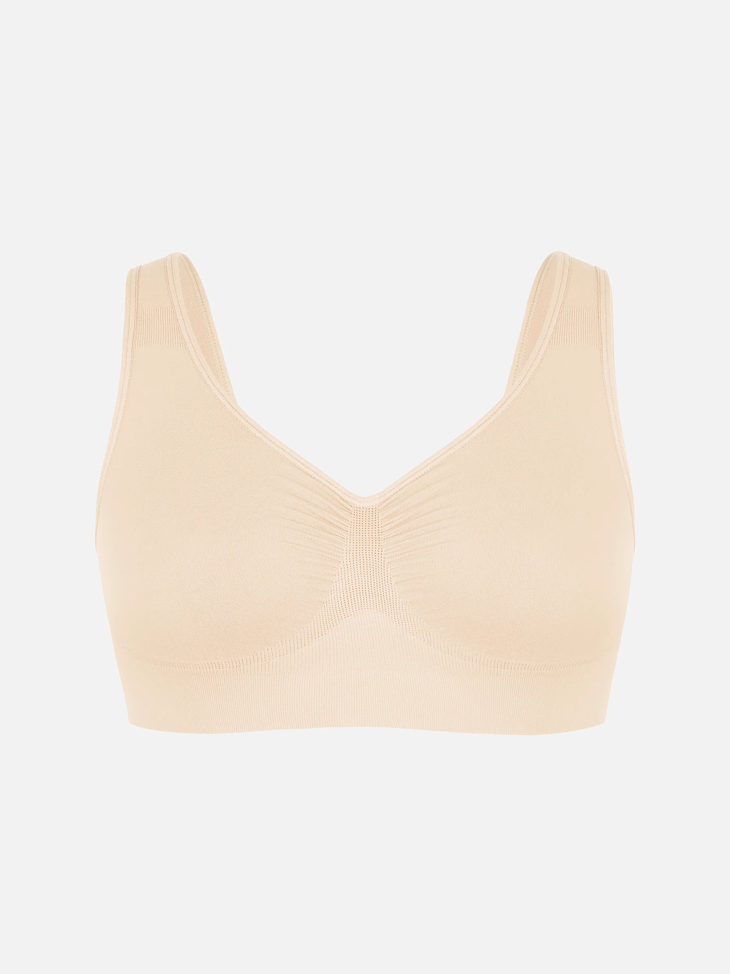 Feelingirl Seamless Wide Straps Bra  & Seamless Tummy Control Brief Set