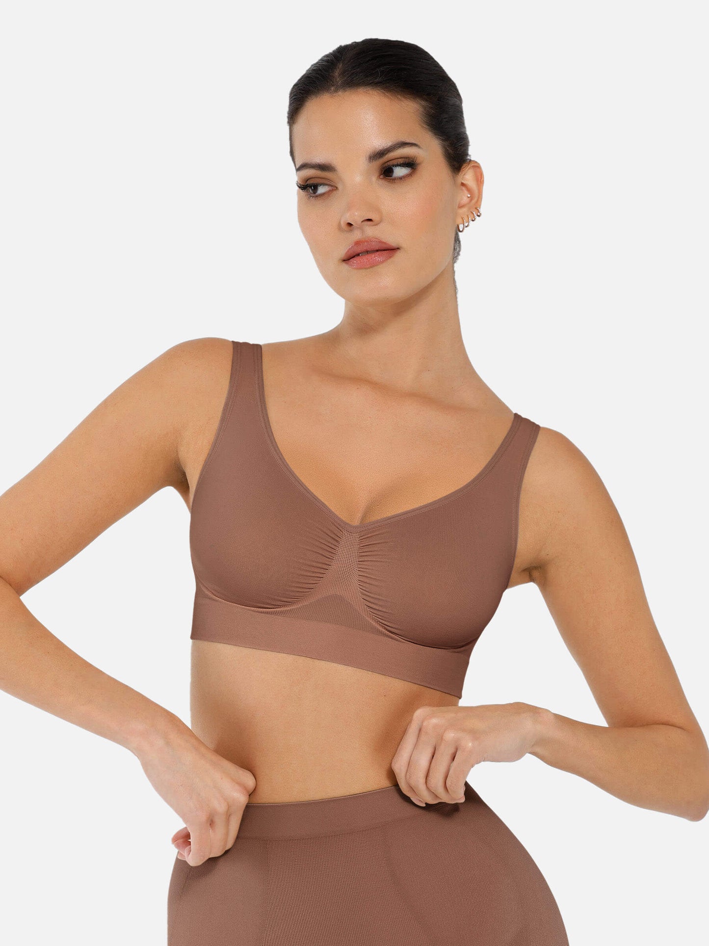 Feelingirl No Underwire Wide Straps Everyday Bra Bundle