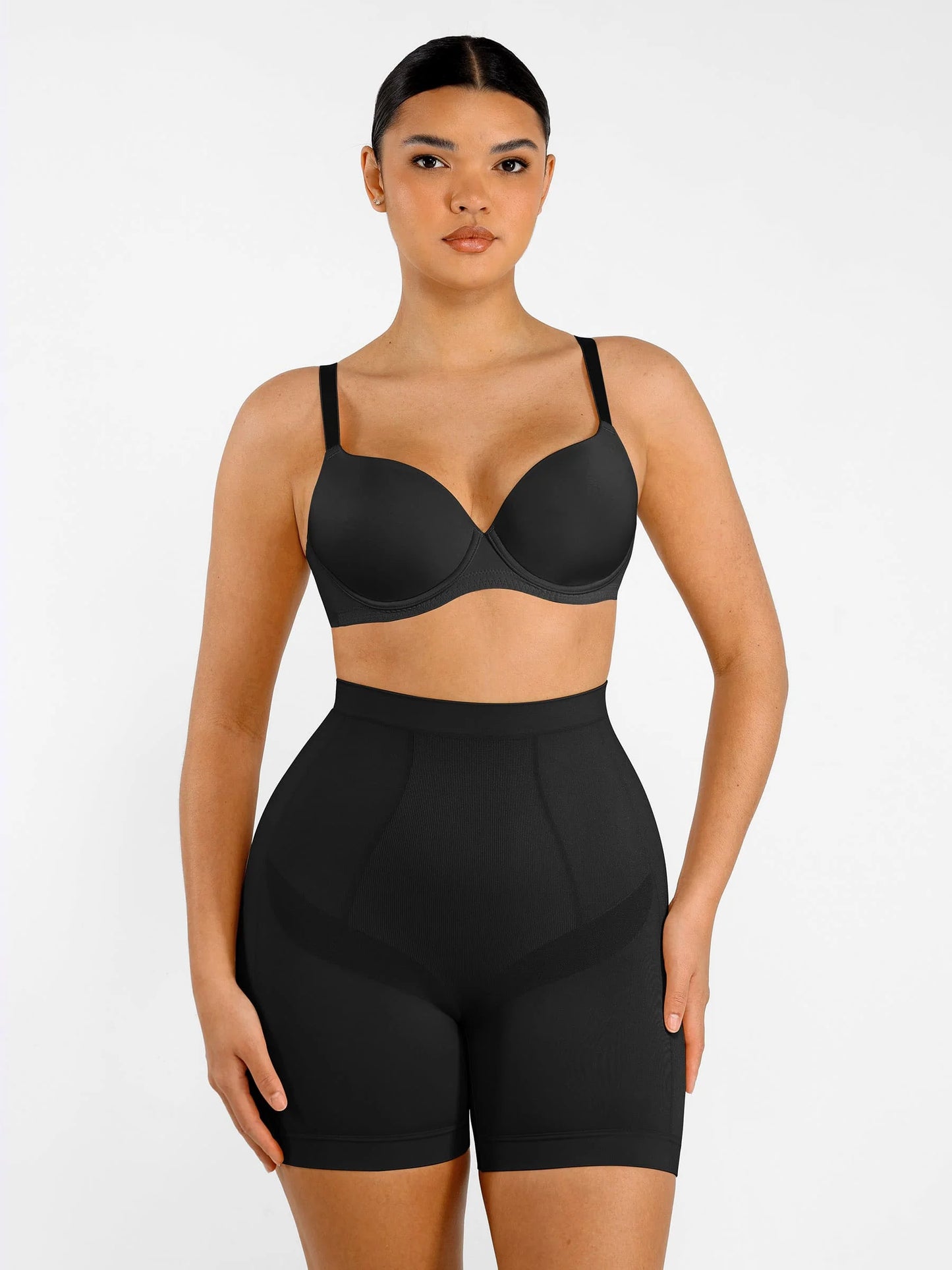 Feelingirl Seamless Comfort Mid Waist Tummy Control Panties Shaping Shorts