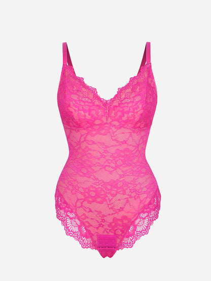 Feelingirl Lace V Neck Full Bodysuit Underwear [BOGO]