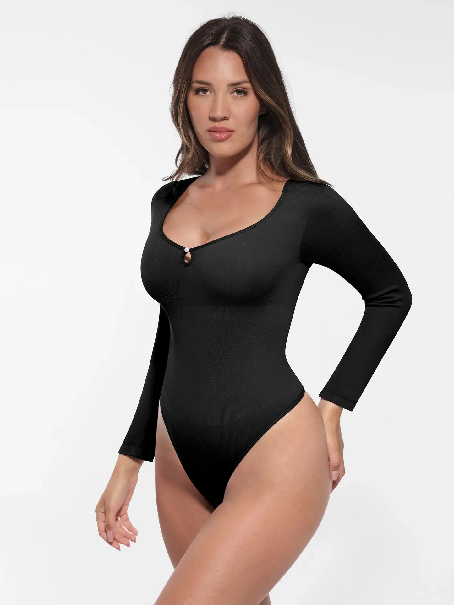 Feelingirl Seamless Ribbed Bodysuit