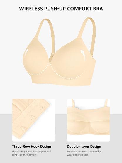 Feelingirl 1 Push-Up Seamless Bra + 1 Smooth Seamless Bra