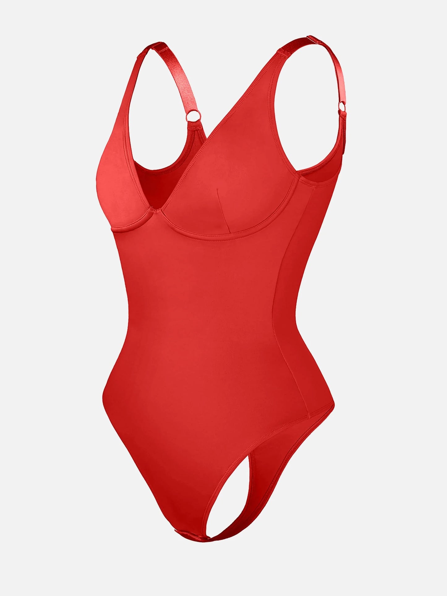 Feelingirl 2-Pack Deep V Neck Tummy Control Shapewear Bodysuit Bundle