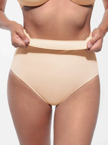 Feelingirl Built-in Elastic Mid-Waist Shaping Panties