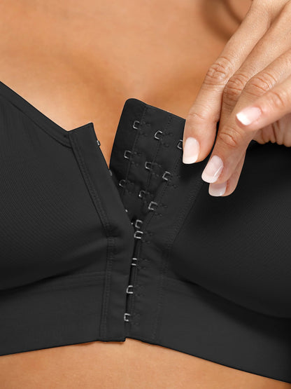 Feelingirl Post Surgery Full Coverage Compression Surgical Front Closure Mastectomy Bra