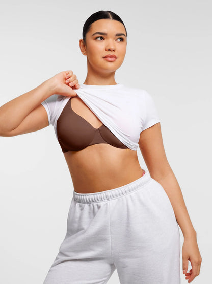 Feelingirl Adjustable Deep V-Neck Underwire Bra
