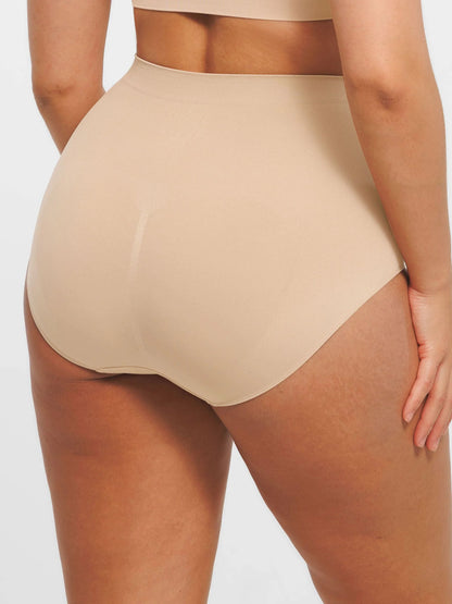 Feelingirl Seamless Tummy Control Antibacterial Peach Hip Brief Bundle