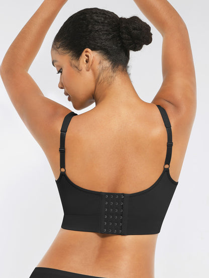 Feelingirl Seamless Bra with Smoothing Support and Adjustable Straps