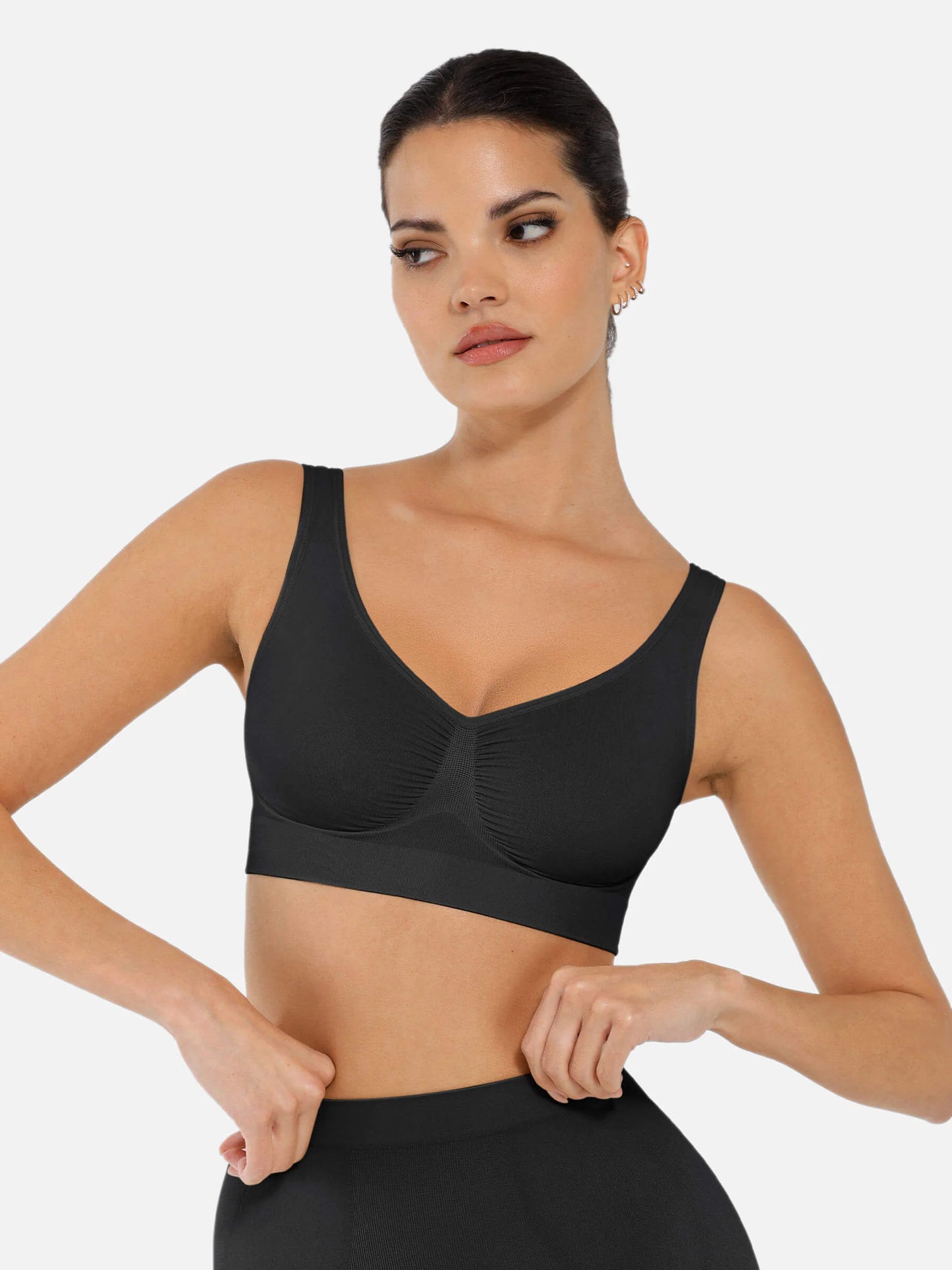Feelingirl No Underwire Wide Straps Everyday Bra Bundle