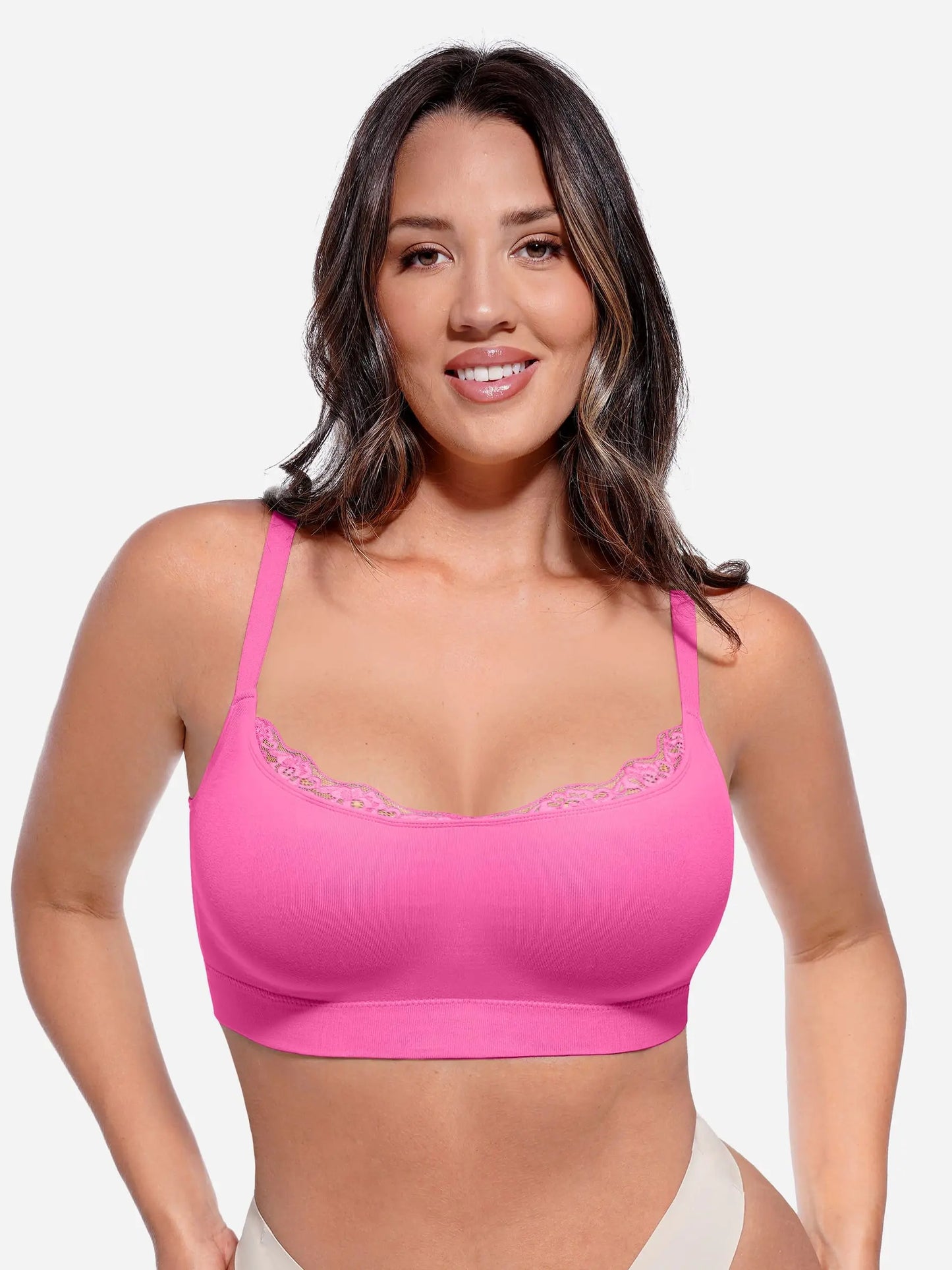 Feelingirl No Underwire Seamless Lace Everyday Bra