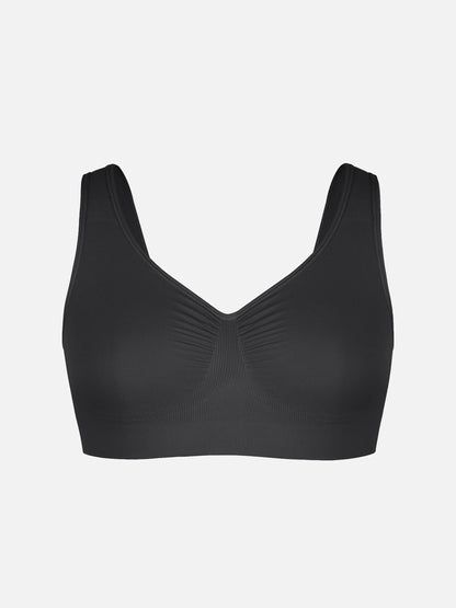 Feelingirl Seamless Wide Straps Bra  & Seamless Tummy Control Brief Set