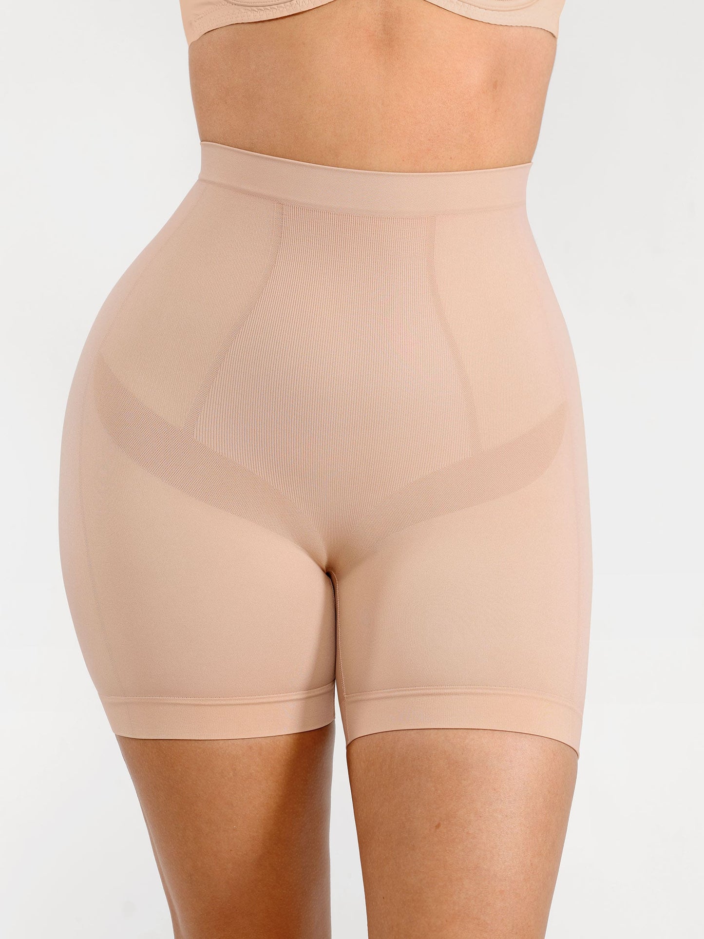 Feelingirl Seamless Comfort Mid Waist Tummy Control Panties Shaping Shorts