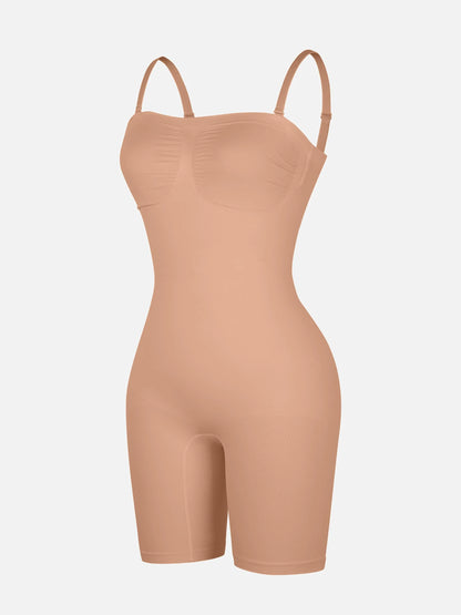 Feelingirl Seamless Strapless Bodysuit with Removable Straps