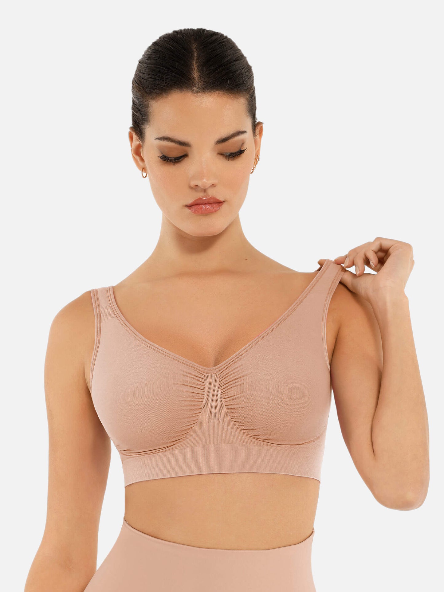 Feelingirl No Underwire Wide Straps Everyday Bra Bundle