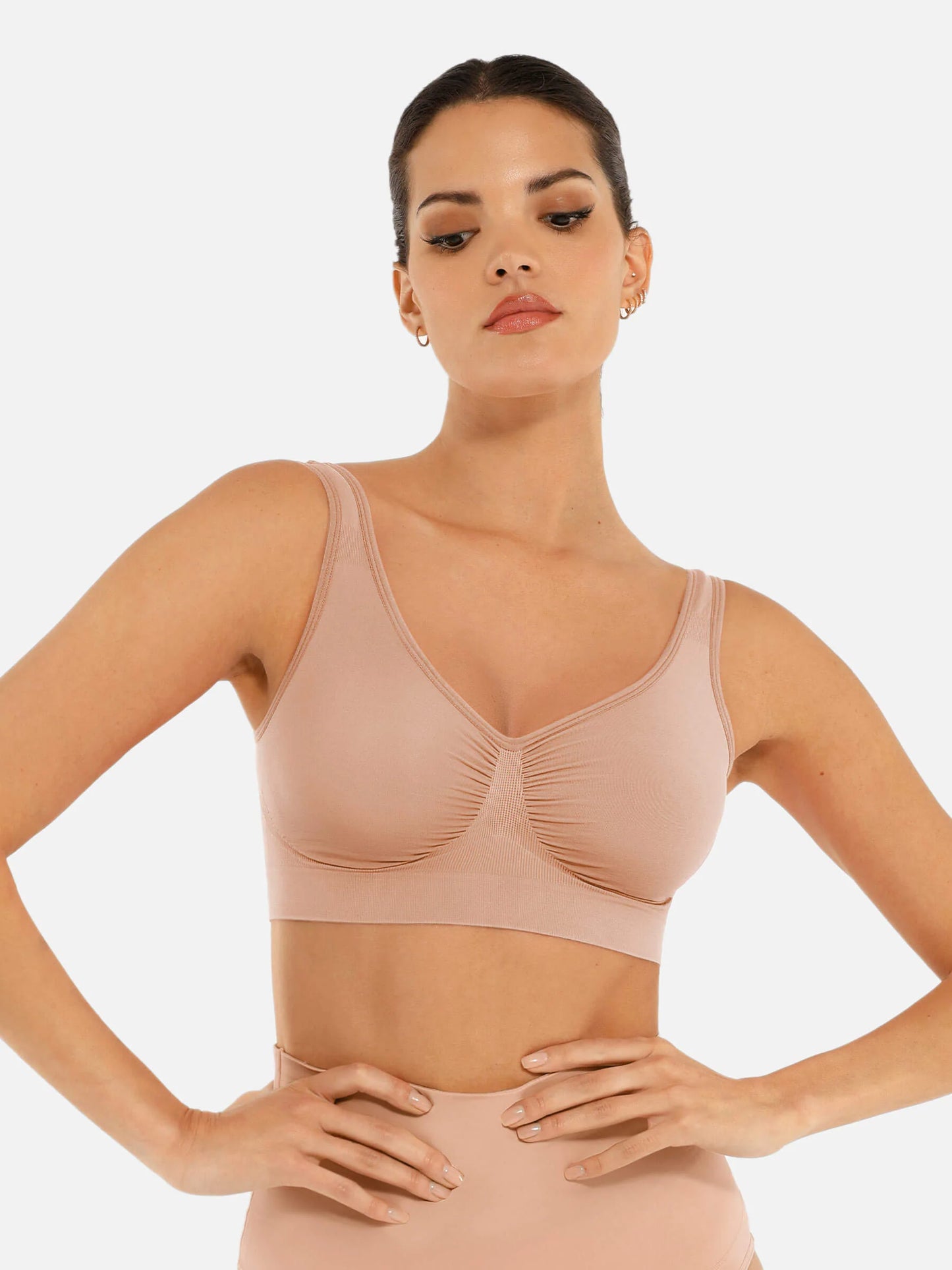 Feelingirl No Underwire Wide Straps Everyday Bra Bundle