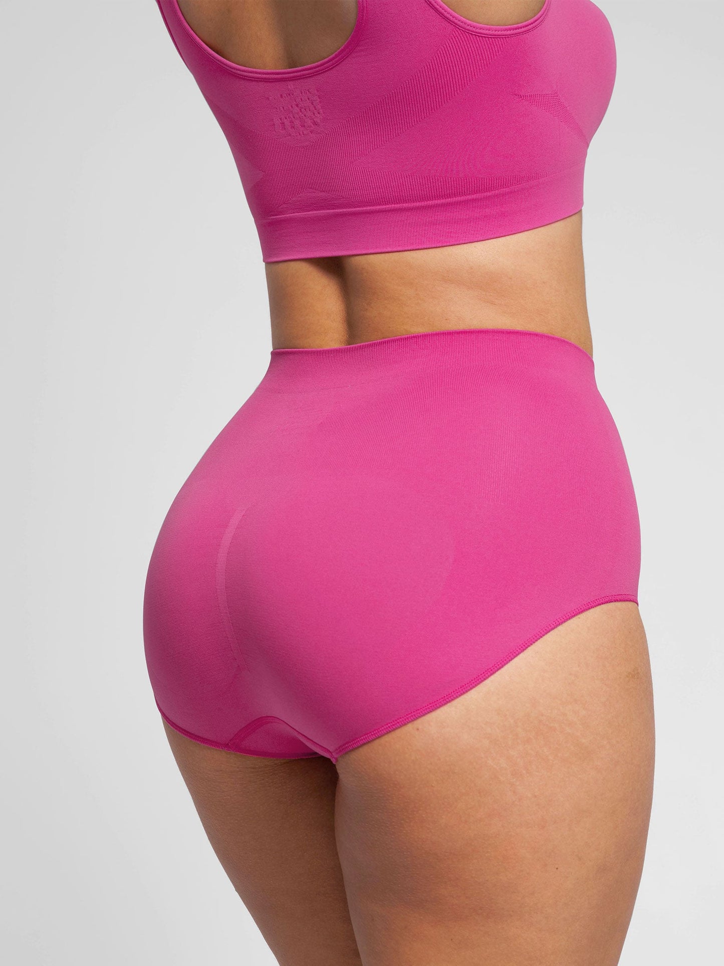Feelingirl Seamless Wide Straps Bra  & Seamless Tummy Control Brief Set
