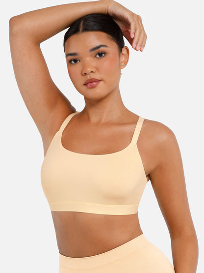 Feelingirl Everyday Wireless Invisible Square Neck Bra Bundle
