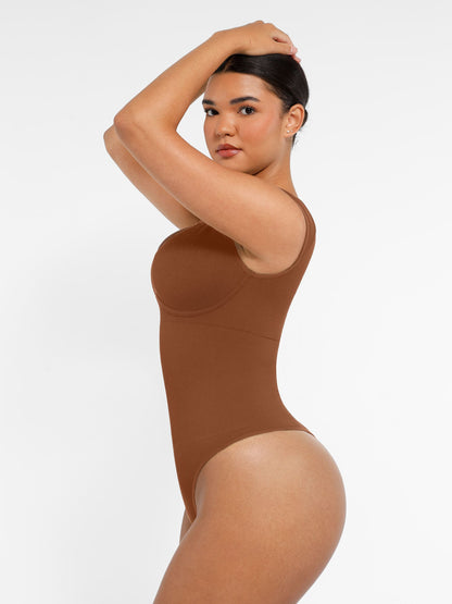 Feelingirl Bodysuit Tummy Control Shapewear Body Shaper Jumpsuit Top Going Out Shirt