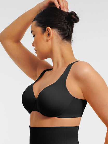 Feelingirl Adjustable Deep V-Neck Underwire Bra