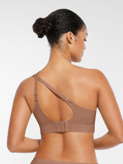 Feelingirl Wireless Seamless Push-Up V-neck Bra