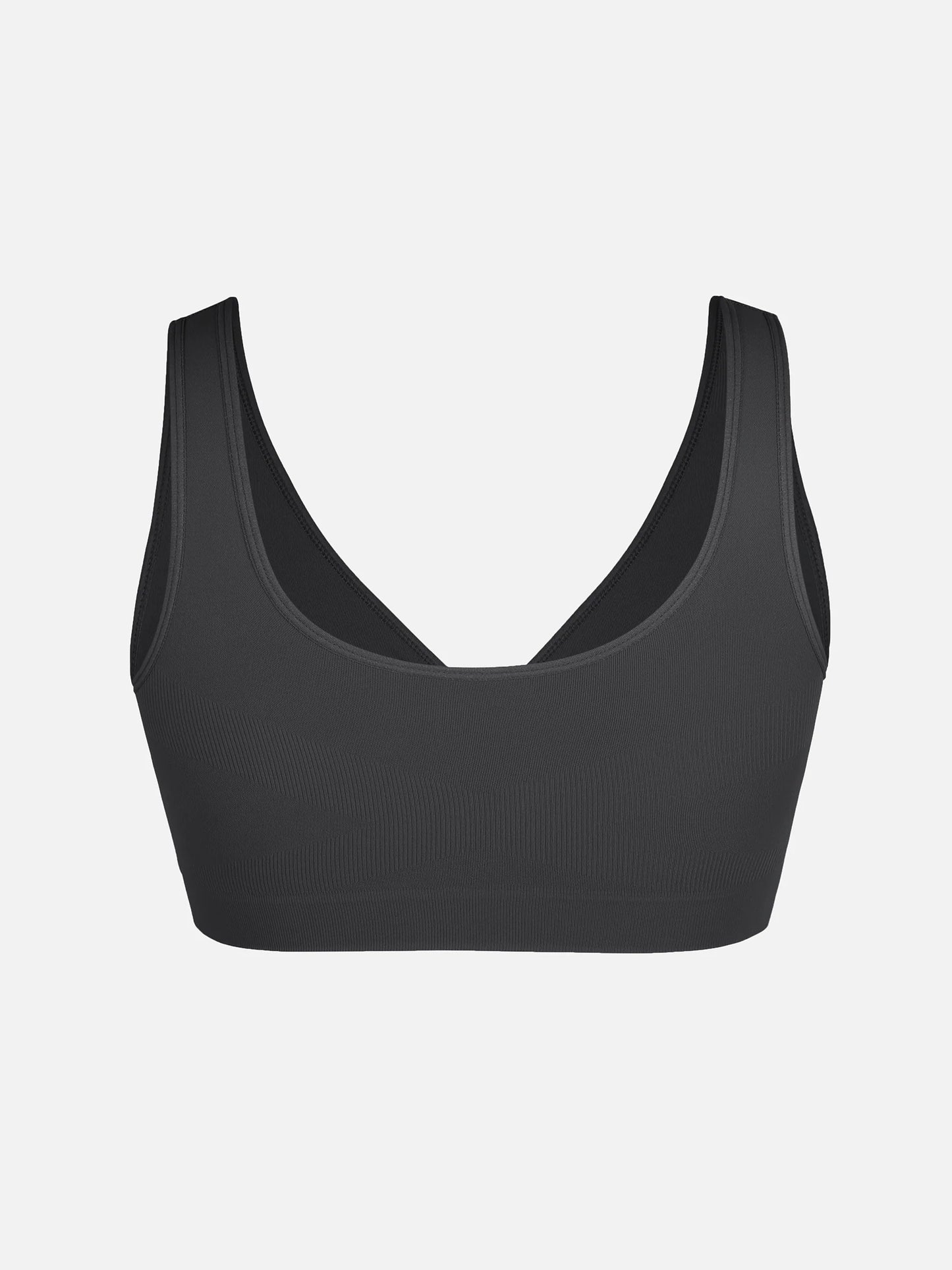 Feelingirl Seamless Wide Straps Bra  & Seamless Tummy Control Brief Set