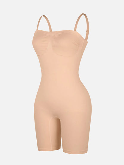 Feelingirl Seamless Strapless Bodysuit with Removable Straps