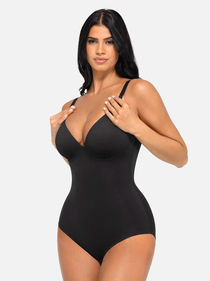 Feelingirl V Neck Tummy Control Bodysuit