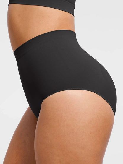 Feelingirl Seamless High-Waist Tummy Control Antibacterial Peach Hip Brief [BOGO]
