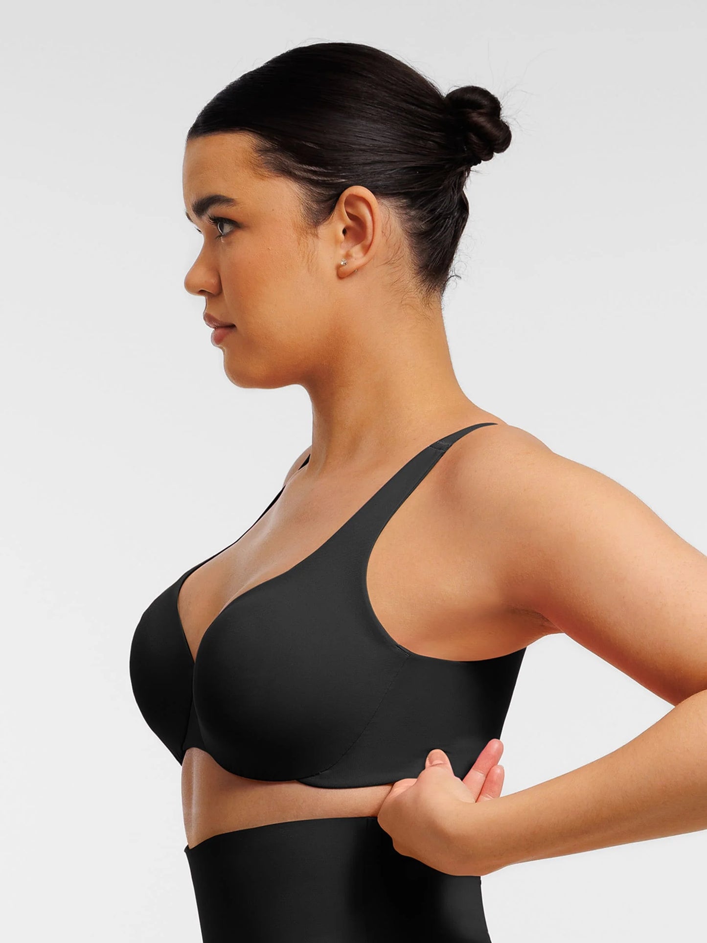 Feelingirl Adjustable Deep V-Neck Underwire Bra