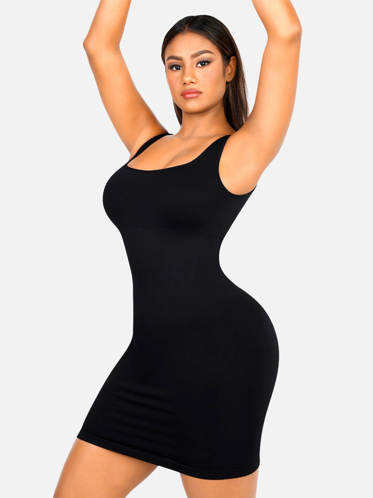 Feelingirl Seamless Square Neck Shaping Dress