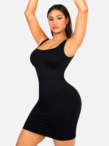 Feelingirl Seamless Square Neck Shaping Dress