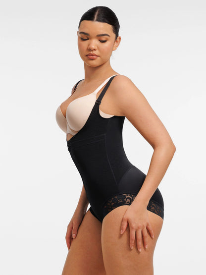 Feelingirl U-Plunge Front Adjustable Zipper Shapewear